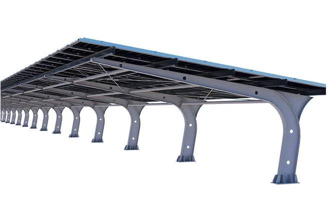 Steel Carport Solar Mounting System