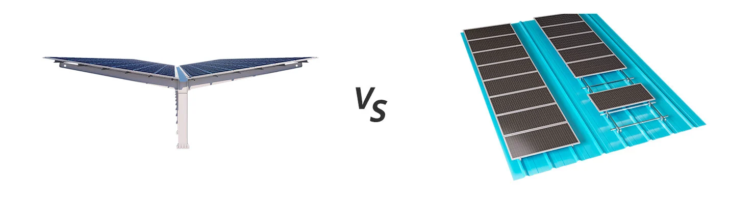 Comparing Solar Carport Mounting Systems and Traditional Rooftop Installations.